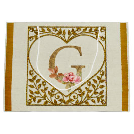 Gepersonaliseerd bloemenmonogram, van A tot Z Groot Cadeauzakje