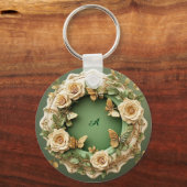 💐 Gepersonaliseerd bloemennamen-cadeau voor rozen Sleutelhanger (Voorkant)