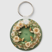 💐 Gepersonaliseerd bloemennamen-cadeau voor rozen Sleutelhanger (Achterkant)
