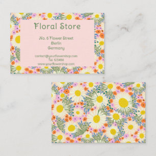 Gepersonaliseerd bloemenVisitekaartje Visitekaartje