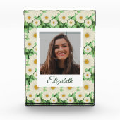 Gepersonaliseerd bloemsierpatroon fotoblokken (Voorkant)