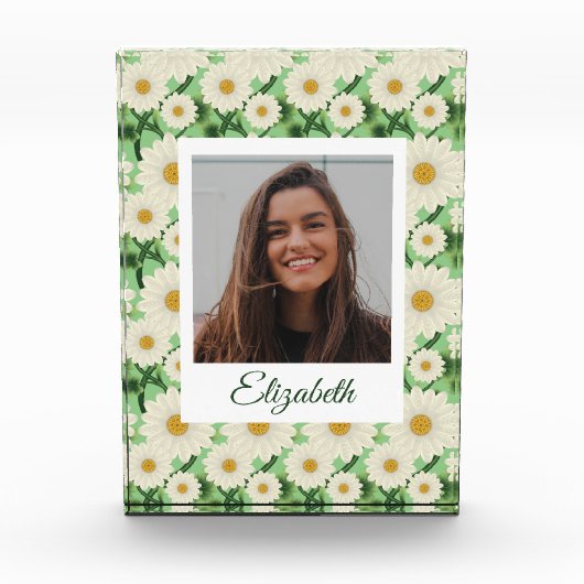 Gepersonaliseerd bloemsierpatroon fotoblokken (Voorkant)