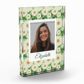 Gepersonaliseerd bloemsierpatroon fotoblokken (Links)