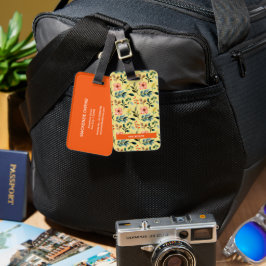 Gepersonaliseerd Bloemvelden Bagagelabel