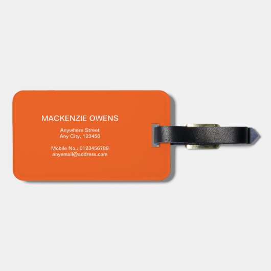 Gepersonaliseerd Bloemvelden Bagagelabel (Achterkant horizontaal)