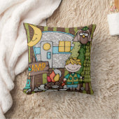 Gepersonaliseerd Blond Boy Camping Pillow Kussen (Deken)