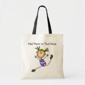 Gepersonaliseerd Blond Girl Gymnast Canvas tas (Voorkant)