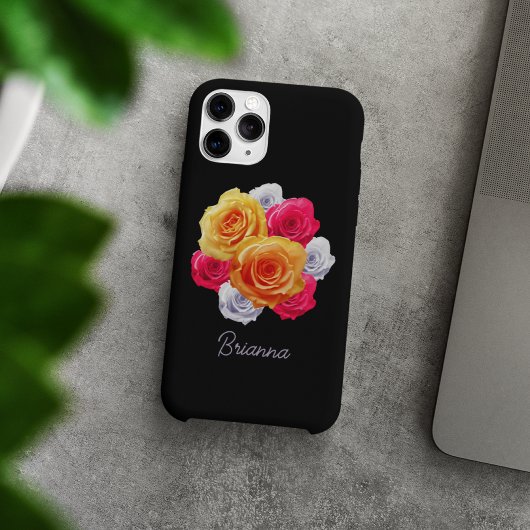 Gepersonaliseerd Blooming Rozen Motif Hoesje