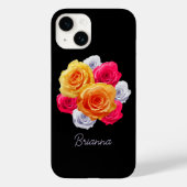 Gepersonaliseerd Blooming Rozen Motif Hoesje (Achterkant)