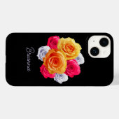 Gepersonaliseerd Blooming Rozen Motif Hoesje (Achterkant (horizontaal))