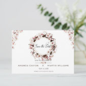 Gepersonaliseerd Blossom van de lente van het huwe Save The Date (Staand voorkant)