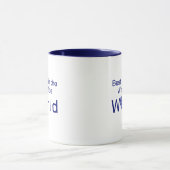 Gepersonaliseerd Blue Checkered Heart World's Best Mok (Midden)
