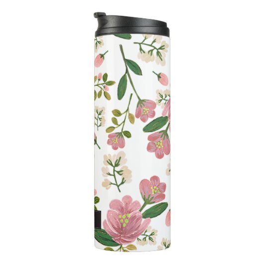 Gepersonaliseerd | Blush Bouquet Thermosbeker (Geroteerd rechts)