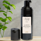 Gepersonaliseerd Blush Business Name Sanitizer Lab Etiket