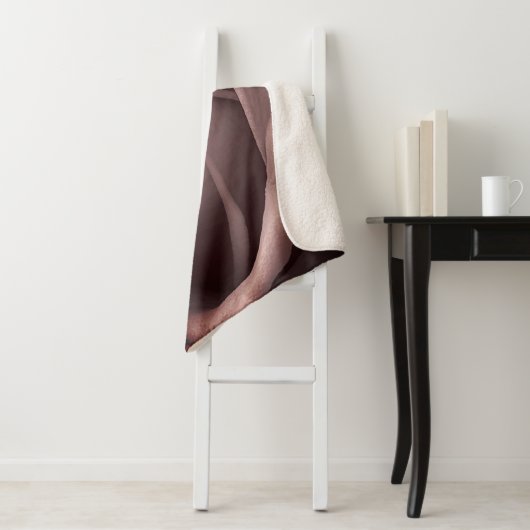 Gepersonaliseerd Blush Roos Sherpa Deken (In situ)
