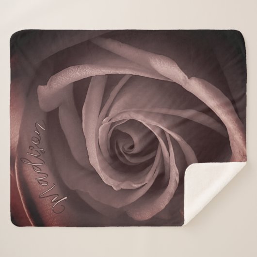 Gepersonaliseerd  Blush Roos Sherpa Deken (Voorkant (horizontaal))