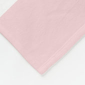 Gepersonaliseerd Blush Roze babymeisje Fleece Deken (Hoek)