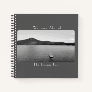 Gepersonaliseerd Boat Decor Grijs Gastenboek Notitieboek