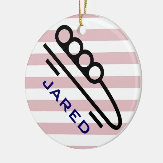 Gepersonaliseerd BobSledding-Ornament Keramisch Ornament (Links)