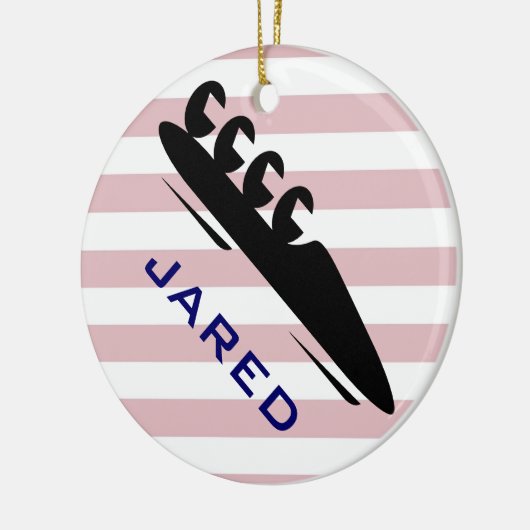 Gepersonaliseerd BobSledding-Ornament Keramisch Ornament (Links)