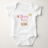 Gepersonaliseerd Body Suit Abigail Grace Romper (Voorkant)