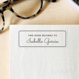 Gepersonaliseerd boek behoort tot het moderne schr  zelfinktende stempel