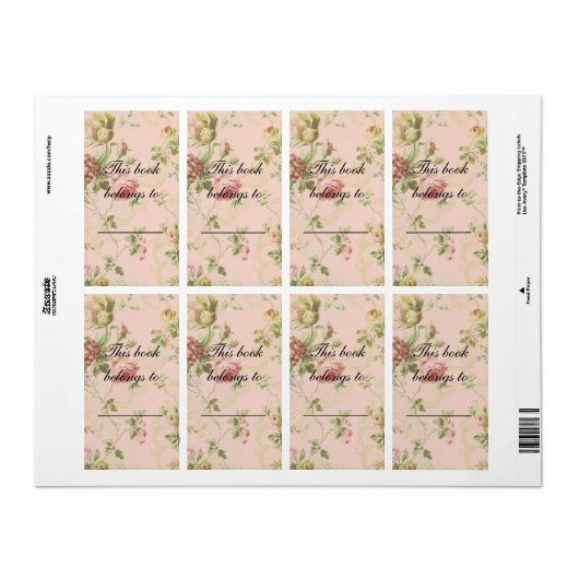 Gepersonaliseerd boek Bord Etiket (Full Sheet)