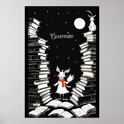 Gepersonaliseerd boek Bunny Poster (Voorkant)
