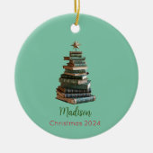 Gepersonaliseerd boek Kerstboom Ornament (Voorkant)
