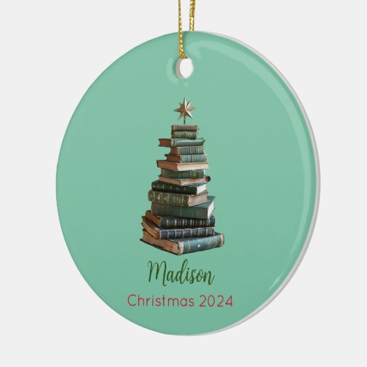 Gepersonaliseerd boek Kerstboom Ornament (Links)