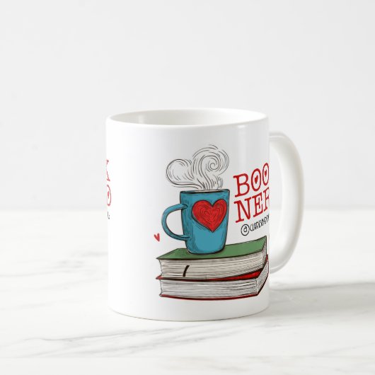 Gepersonaliseerd boek Nerd Gift voor Reader Koffiemok (Voorkant rechts)