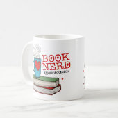 Gepersonaliseerd boek Nerd Gift voor Reader Koffiemok (Voorkant links)