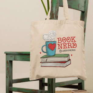 Gepersonaliseerd boek Nerd Gift voor Reader Tote Bag