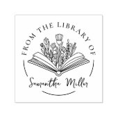 Gepersonaliseerd boek uit de bibliotheek van | Boe Zelfinktende Stempel (Design)