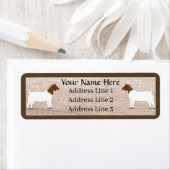 Gepersonaliseerd boer geitenbeslag retour adres la etiket (Insitu)