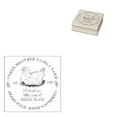 Gepersonaliseerd Boerderij Fresh Eggs Homestead & Rubberstempel (Gestempeld)