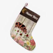 Gepersonaliseerd Boerderij KuneKune Pig Kleine Kerstsok (Voorkant (Hangend))