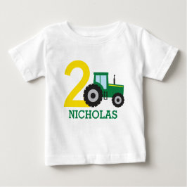 Gepersonaliseerd Boerderij Tractor Birthday Shirt