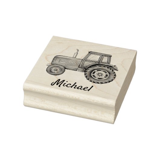 Gepersonaliseerd Boerderij van de trekker Rubberstempel (Stempel)