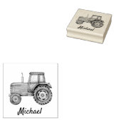 Gepersonaliseerd Boerderij van de trekker Rubberstempel (Gestempeld)