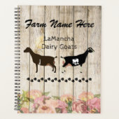 Gepersonaliseerd Boerderij van LaMancha Dairy Goat Planner (Voorkant)