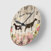 Gepersonaliseerd Boerderij van LaMancha Dairy Goat Ronde Klok (Hoek)
