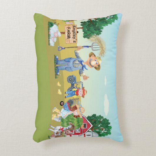 Gepersonaliseerd Boerderij van MacDonald's Accent Kussen (Voorkant(Verticaal))
