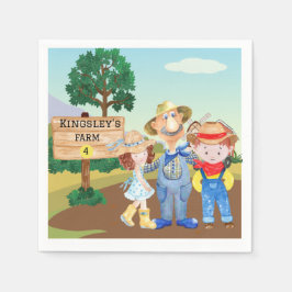 Gepersonaliseerd Boerderij van MacDonald's Servet