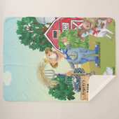 Gepersonaliseerd Boerderij van MacDonald's Sherpa Deken (Voorkant (horizontaal))