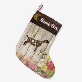 Gepersonaliseerd Boerderij van nobelse melkgeiten Kleine Kerstsok (Voorkant (Hangend))