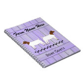 Gepersonaliseerd Boerderij van Paarse boer Notitieboek (Rechterzijde)