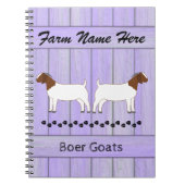 Gepersonaliseerd Boerderij van Paarse boer Notitieboek (Voorkant)