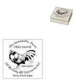 Gepersonaliseerd Boerderij voor kippeneieren Rubberstempel (Gestempeld)