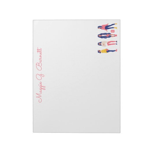 Gepersonaliseerd Boho Notitieblok (Linkerzijde)